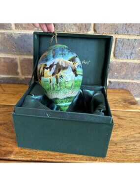 Ne' Qwa Art Christmas Ornament “Morning Sun” by Cynthie Fisher Reverse Painted